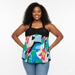 Venezia Size 18/20 Bright Colorful Halter Top